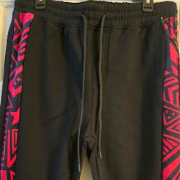 CREATE 2MRW BLACK AND PINK JOGGERS - Picture 3 of 6
